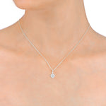 Load image into Gallery viewer, Solitaire Necklace (Rhodium Plated)