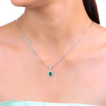 Load image into Gallery viewer, Fern Octa Pendant (Rhodium Plated)