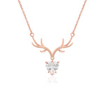 Load image into Gallery viewer, Stag Necklace (Rose Gold Plated)