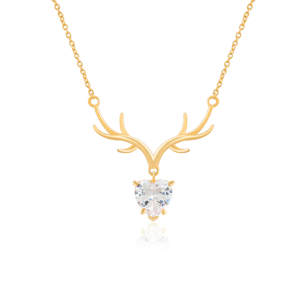 Stag Necklace (Gold Plated)