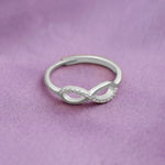 Load image into Gallery viewer, Infinity Ring (Rhodium Plated)