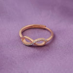 Load image into Gallery viewer, Infinity Ring (Rose Gold-Plated)