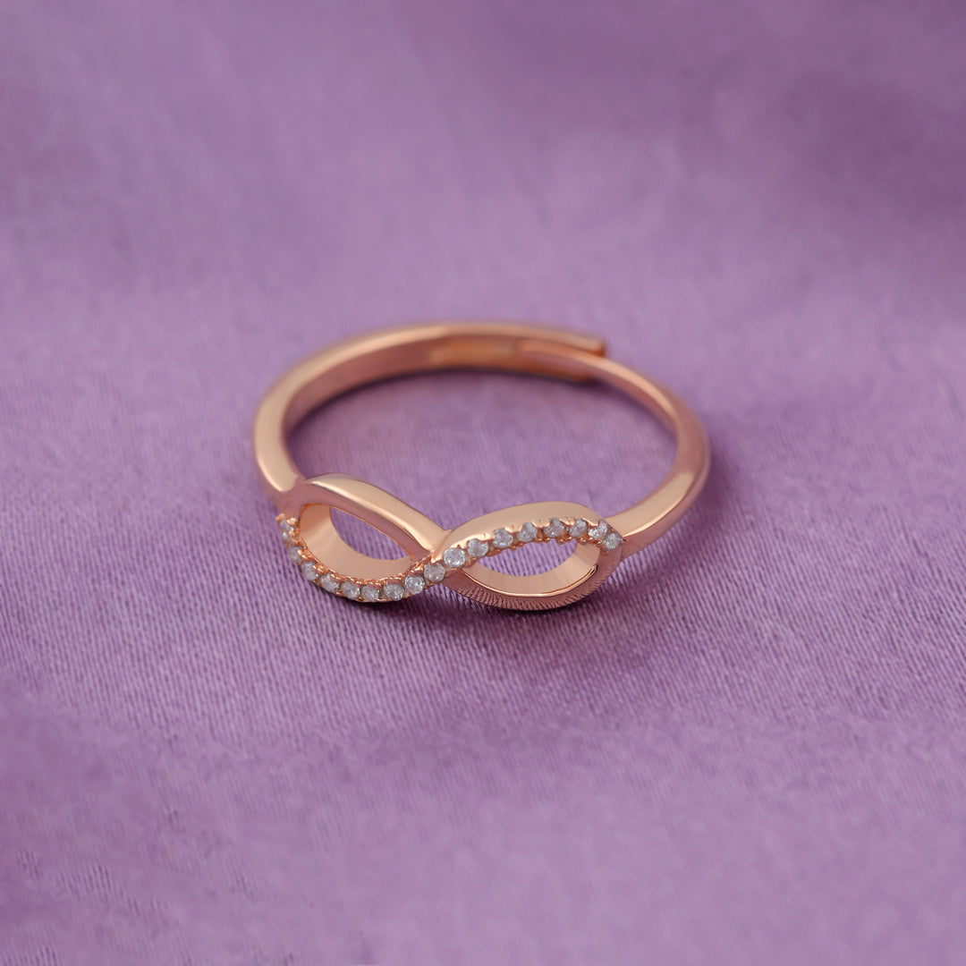 Infinity Ring (Rose Gold-Plated)