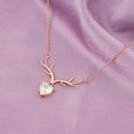 Load image into Gallery viewer, Stag Necklace (Rose Gold Plated)