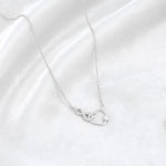 Load image into Gallery viewer, Infinity Heart Necklace (Rhodium Plated)