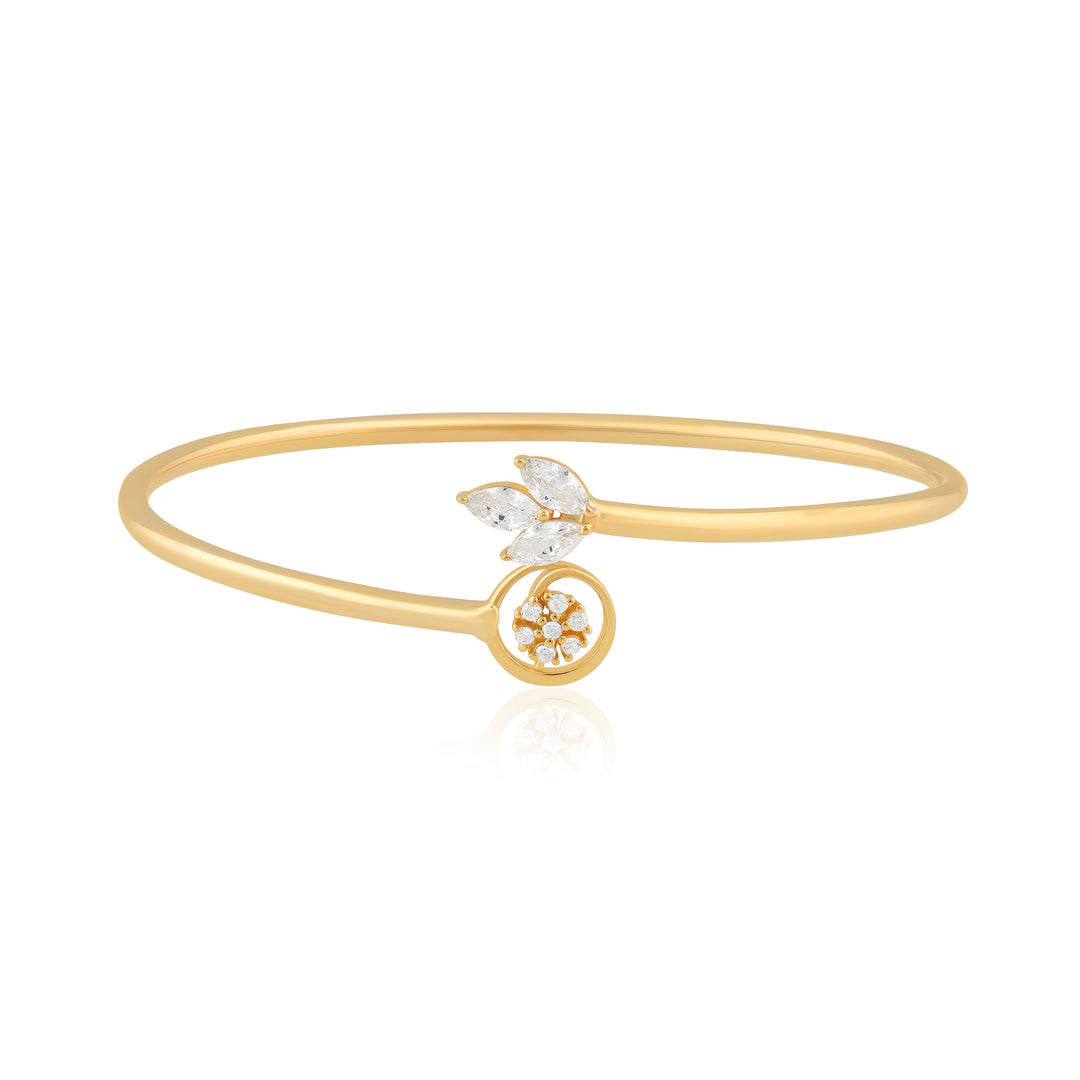 Flora Cuff  Bracelet (Gold-Plated)