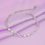 Load image into Gallery viewer, Infinity Bracelet (Rhodium Plated)