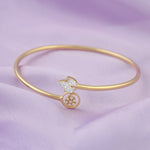 Load image into Gallery viewer, Flora Cuff  Bracelet (Gold-Plated)