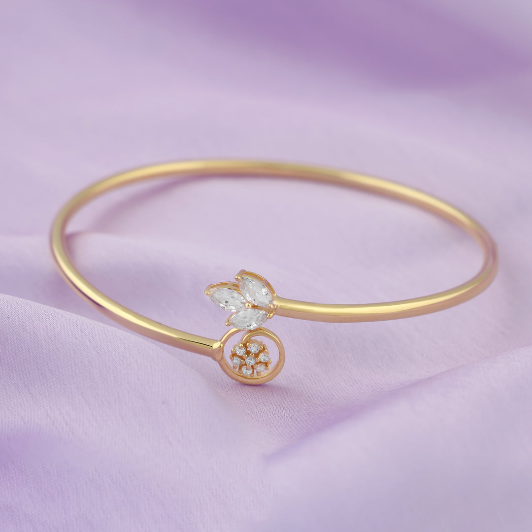 Flora Cuff  Bracelet (Gold-Plated)