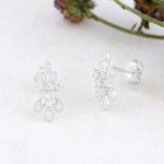 Load image into Gallery viewer, Aubrey Studs (Rhodium Plated)