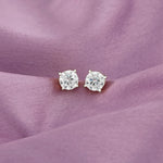 Load image into Gallery viewer, Solitaire Studs (Rhodium Plated)