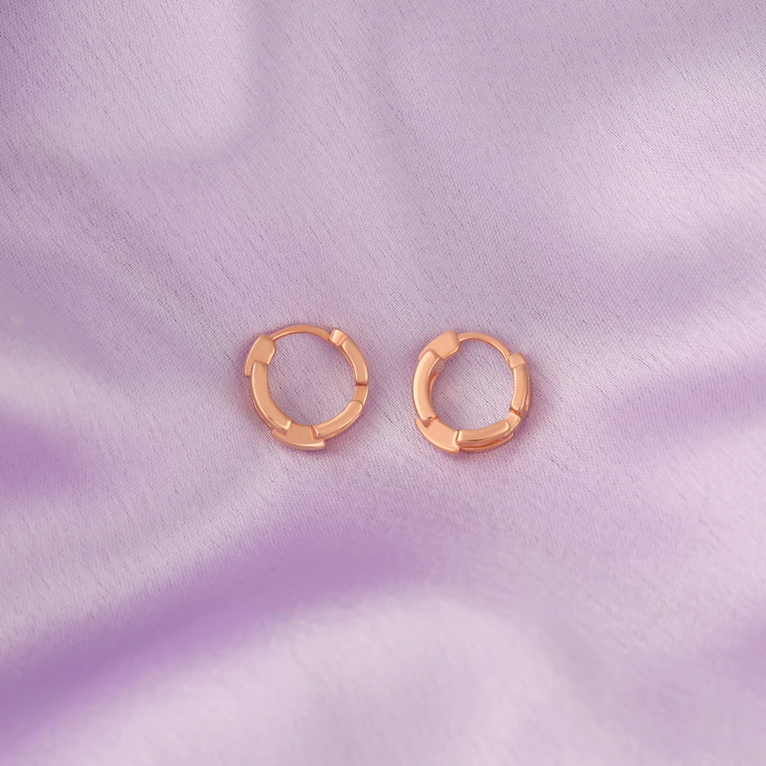 Trielle Hoops (Rose Gold Plated)