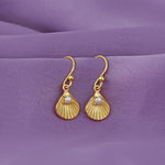 Load image into Gallery viewer, Seashell Earrings (Gold-Plated)