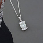 Load image into Gallery viewer, Aquamarine and Zircon Pendant