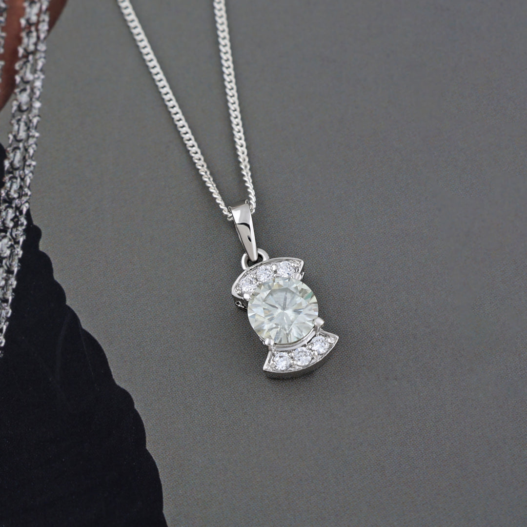 Aquamarine and Zircon Pendant