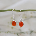 Load image into Gallery viewer, Natural Carnelian Cabochon Earrings
