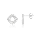 Load image into Gallery viewer, Quadro Studs (Rhodium Plated)