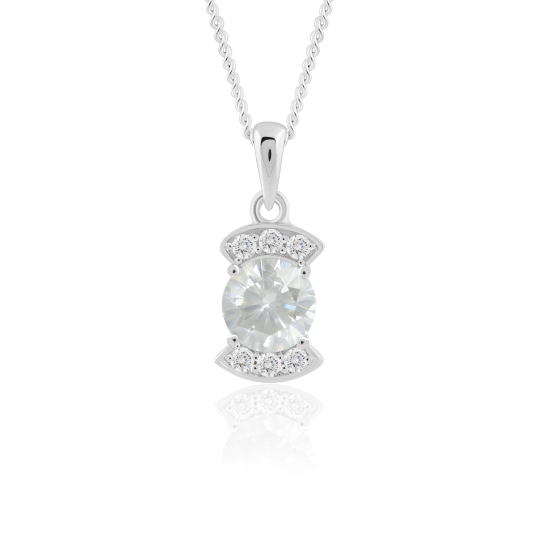 Aquamarine and Zircon Pendant