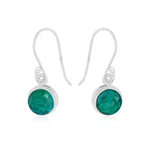 Load image into Gallery viewer, Natural Emerald Cut Cab Earrings