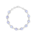 Load image into Gallery viewer, Natural Rainbow Moonstone Cabochon Bracelet