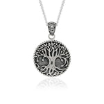 Load image into Gallery viewer, Tree of Life Pendant Bold (Rhodium Plated)