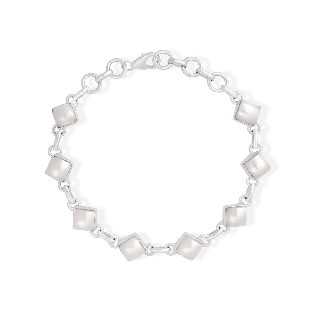 Natural Pearl Cabochon Bracelet