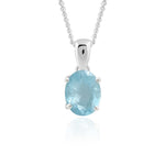 Load image into Gallery viewer, Natural Aquamarine Faceted Pendant