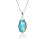 Load image into Gallery viewer, Natural Opal Ethiopian oval Cab Pendant