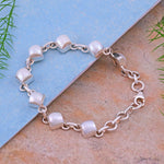 Load image into Gallery viewer, Natural Pearl Cabochon Bracelet