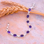 Load image into Gallery viewer, Natural Amethyst Faceted Bracelet