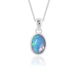 Load image into Gallery viewer, Natural Opal Ethiopian oval Cab Pendant