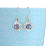 Load image into Gallery viewer, Natural Labradorite Blue Fire Cab Earrings