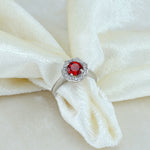 Load image into Gallery viewer, Natural Garnet Cut Ring