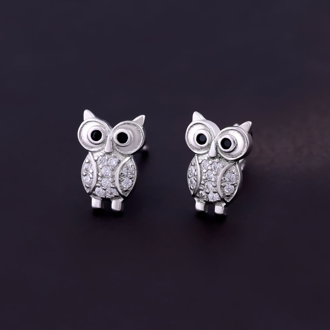 Hedwig owl studs
