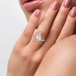 Load image into Gallery viewer, Moonlit Moonstone Rainbow Cab Ring