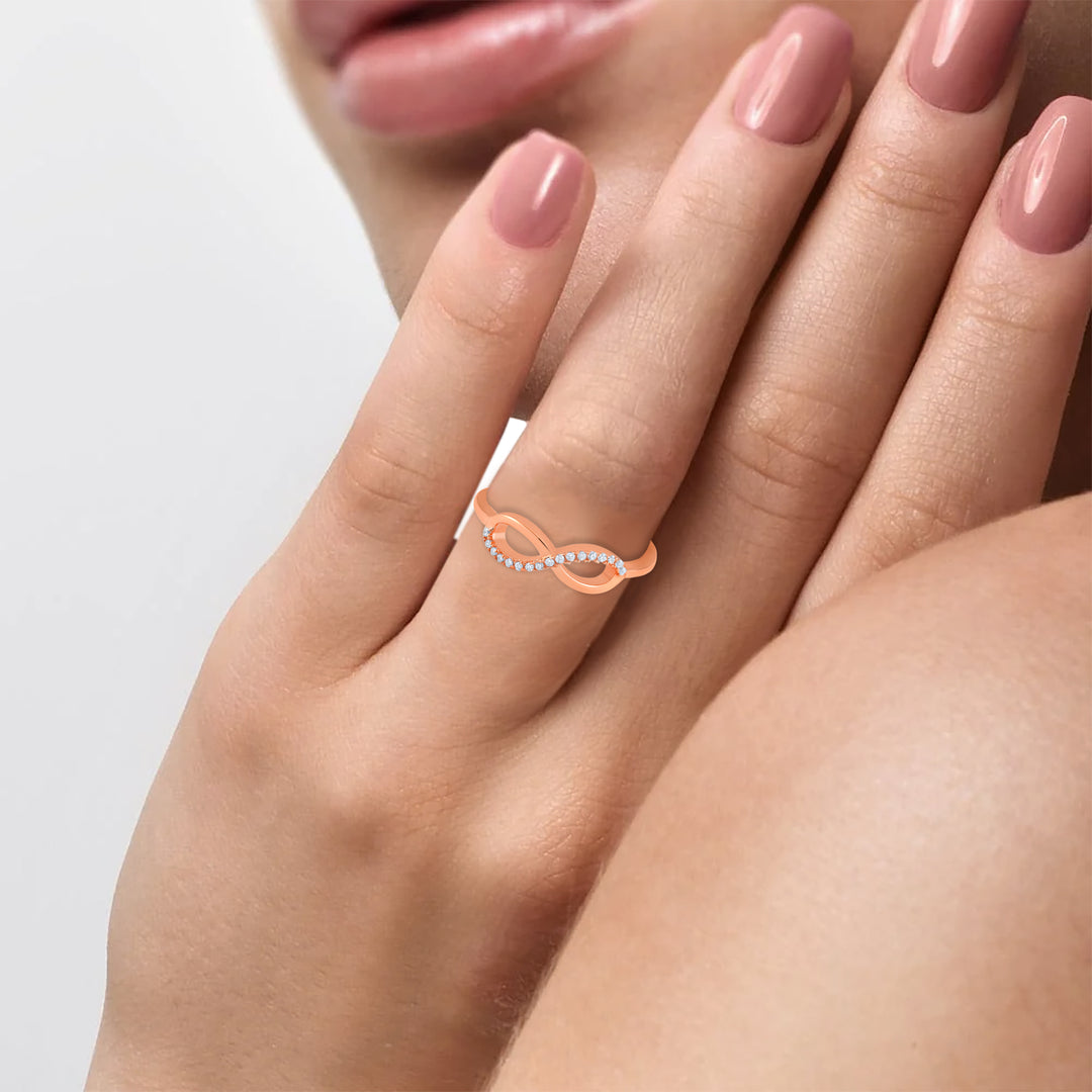 Infinity Ring (Rose Gold-Plated)