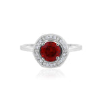 Load image into Gallery viewer, Natural Garnet Cut Ring