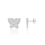 Load image into Gallery viewer, Winglet Studs (Rhodium Plated)