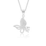 Load image into Gallery viewer, Aurelia Pendant (Rhodium Plated)