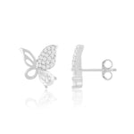 Load image into Gallery viewer, Aurelia Studs (Rhodium Plated)