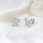 Load image into Gallery viewer, Winglet Studs (Rhodium Plated)