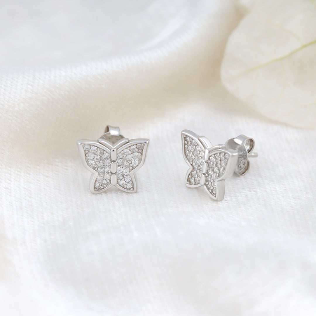 Winglet Studs (Rhodium Plated)