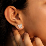 Load image into Gallery viewer, Winglet Studs (Rhodium Plated)