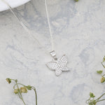 Load image into Gallery viewer, Winglet Pendant (Rhodium Plated)