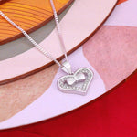 Load image into Gallery viewer, Cupid’s knot Pendant (Rhodium Plated)
