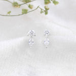 Load image into Gallery viewer, Nina Studs (Rhodium Plated)