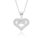 Load image into Gallery viewer, Cupid’s knot Pendant (Rhodium Plated)