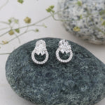 Load image into Gallery viewer, Floret Studs (Rhodium Plated)