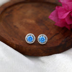 Load image into Gallery viewer, Skylight Round Studs (Rhodium Plated)