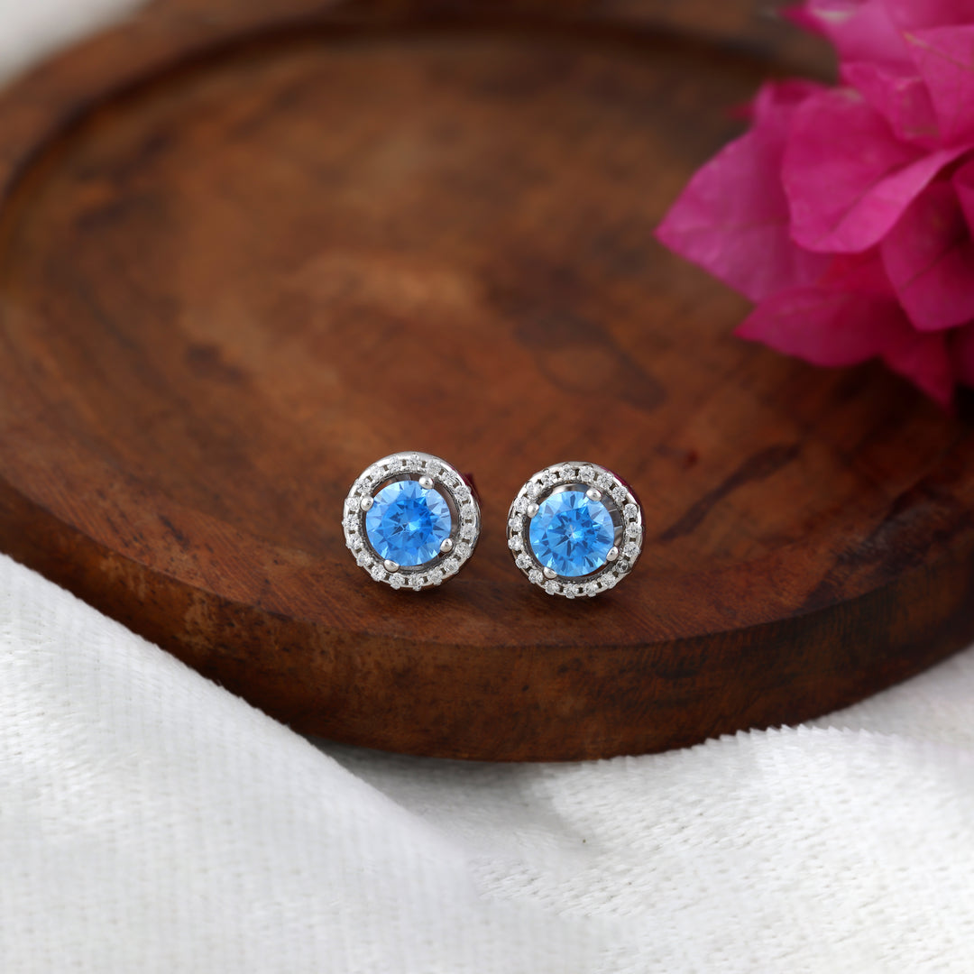Skylight Round Studs (Rhodium Plated)